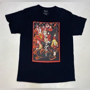 Kakegurui Graphic T-shirt Men Large Black Short Sleeve